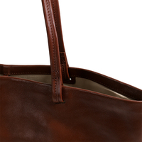 Sac fourre-tout en cuir grande capacité avec poche intérieure zippée, sac minimaliste pour les trajets quotidiens