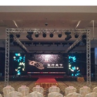 Estructura de Escenario Exterior de Aluminio, Iluminación, Sistema de Truss para Eventos con Soporte para DJ