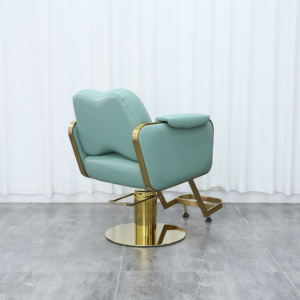 Fauteuil de Barbier de Luxe Doré 2026 Robuste et Hydraulique Inclinable pour Salon de Coiffure Professionnel et Salon de Soins Masculins - Product Image 5