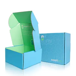 Kunden spezifischer Luxus druck Umwelt freundliche kosmetische Wellpappe Lila Logo Mailer Box Mailer Verpackungs box Benutzer definiert Mit Logo
