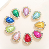 Nouvel Arrivage Perles de Strass en Verre Cristal Écologiques à Coudre de 17 mm en Forme de Cœur avec Montures à Griffes Métalliques Dorées pour Vêtements et Chaussures
