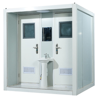 Toilettes portables en conteneur, livraison gratuite, toilettes portables recyclables, cabine de toilettes portable, camping en plein air, toilettes préfabriquées