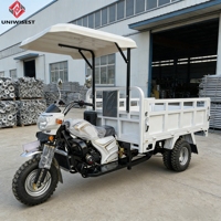 Tricycle agricole motorisé chinois facile à utiliser, robuste, capacité de charge lourde, moteur 300CC refroidi par eau, 2000KG, 70km/h, transport de marchandises