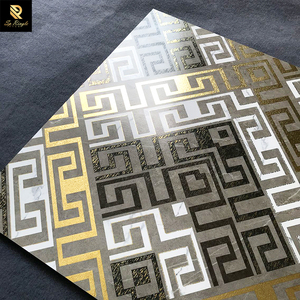 Springletile - Azulejos de Pared con Diseño de Patrón Mate de Cerámica Dorada, Azulejos Decorativos Mate <span class=keywords><strong>para</strong></span> <span class=keywords><strong>Piso</strong></span>, Porcelanato de 60x60 - Product Image 3