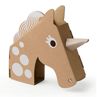Maison de chat en carton Recyclable assemblée DIY, maison de chat intérieure