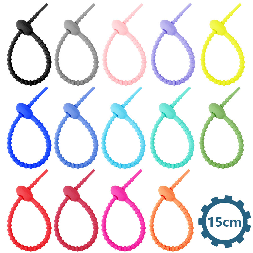 In Stock Acrylic Pencil Notebook Silicone Beaded Lanyard Keychain Student ID Neck Lanyard Image 2