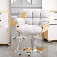 Chaise de barbier moderne en cuir synthétique inclinable ergonomique de luxe Offre Spéciale pour les salons de beauté et les salons de coiffure