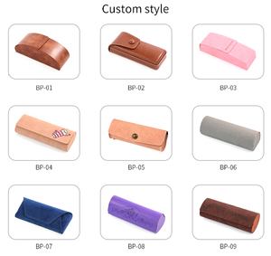 Bestclean Thiết kế thời trang ngũ giác gấp mắt kính trường hợp với biểu tượng tùy chỉnh Handmade từ Sunglass da trường hợp - Product Image 5