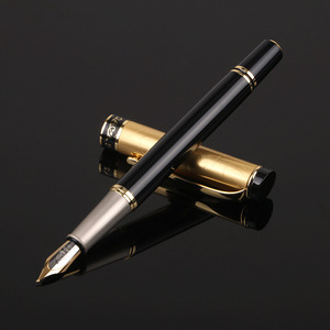 Pluma estilográfica VIP ejecutiva de negocios, color negro brillante, pluma estilográfica de Metal neutro de <span class=keywords><strong>alta</strong></span> <span class=keywords><strong>gama</strong></span> - Product Image 5