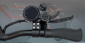 Trottinette pliable KuKirin M4 Max améliorée, double fourche, suspension avant, rouge, double ressort arrière, pneus tout-terrain de 10 pouces - Product Image 2