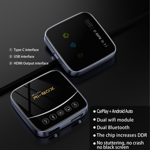 กล่อง Fuallwin อัจฉริยะควบคุมด้วยเสียง รองรับ CarPlay AI Box เชื่อมต่อไร้สาย Android Auto กล่อง Car Play AI Box พร้อมวิดีโอ 4K สำหรับ <span class=keywords><strong>Apple</strong></span> - Product Image 5