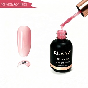 Esmalte de Uñas en Gel Transparente Rosa KLANA, 15 ml, Esmalte de Uñas en Gel UV LED, Se Quita con Acetona, Botellas Personalizadas al por Mayor OEM - Product Image 5