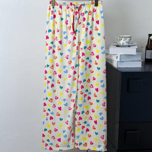 Pijamas de Mujer 100% Algodón, Pantalones Divertidos para Dormir, Ropa de Dormir Holgada, Sólida, Informal, de Punto, para Primavera y Otoño - Product Image 5