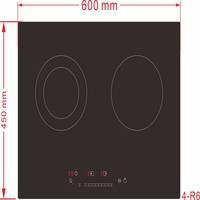 Nouveau design Table à manger avec brûleur Cuisinière à induction électrique à deux plaques 3000W double cuisinière à induction cuisinière à induction portable