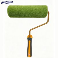 Rullo per Pittura in Fibra Poliacrilica Intrecciata da 9 Pollici (230mm) con Gabbia/Copertura a Sgancio Rapido, Pelo da 12mm, per Fai-da-te e Uso Industriale