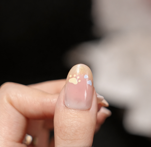 <span class=keywords><strong>Uñas</strong></span> Postizas Ovaladas con Diseño de Gato de Dibujos Animados, Color <span class=keywords><strong>Rosa</strong></span> y Blanco Degradado, con 3D, Patas, Corazones, Lazos y Perlas, <span class=keywords><strong>para</strong></span> Uso Diario y Fiestas, Manicura <span class=keywords><strong>para</strong></span> Chicas - Product Image 3