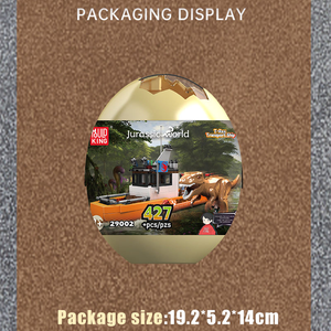 Mould King 29002, 427 Piezas, Serie <span class=keywords><strong>Jurassic</strong></span> <span class=keywords><strong>World</strong></span>, Barco <span class=keywords><strong>de</strong></span> Transporte, Huevos <span class=keywords><strong>de</strong></span> Dinosaurio, Bloques <span class=keywords><strong>de</strong></span> Construcción, Modelo Técnico, Juguete Educativo, Regalo Festivo - Product Image 6
