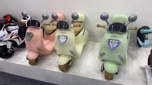 可爱男女通用6v儿童摩托车婴儿电动骑行玩具，带轻音乐喇叭三轮-塑料电池供电 - Product Image 4