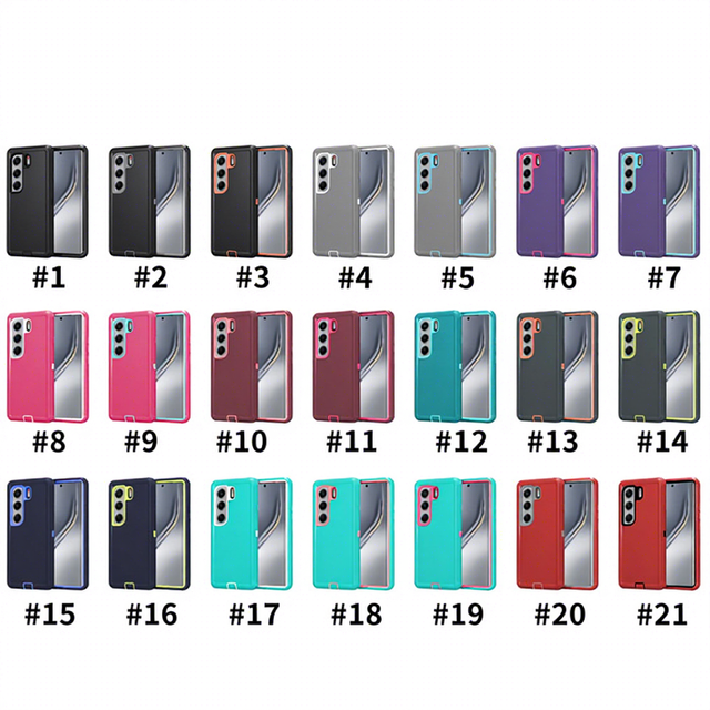 Lichicase Multi Color Full Body Protective Shockproof Phone Case for Tecno Camon 50 50 Pro Wireless Charging Shell