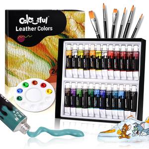 Cuero acrílico DIY zapatillas cuero <span class=keywords><strong>pintura</strong></span> pintada a mano Graffiti CAMBIO DE Color pigmento impermeable limpiador de cuero - Product Image 3