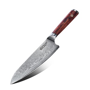 <span class=keywords><strong>Couteau</strong></span> de chef en acier Damas VG-10, manche en bois de santal, <span class=keywords><strong>couteau</strong></span> de chef professionnel ultra-affûté, 8 pouces - Product Image 1