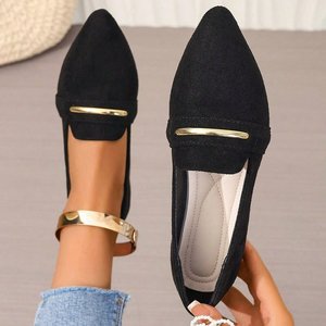 8 nouvelles chaussures plates de haute qualité, couleur unie, légères et antidérapantes, chaussures simples, semelle plate, bouche peu profonde, chaussures pour femmes - Product Image 2