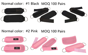 Correas de Tobillo Ajustables con Doble Anillo en D y Acolchado para <span class=keywords><strong>Gimnasio</strong></span>, Entrenamiento y Fitness, con Logotipo Personalizado, para Máquinas de Cable, con Función de Protección - Product Image 2