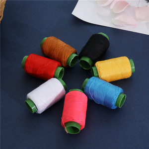 10-piece sewing <b>kit</b> with gold-tailed needles, large household sewing <b>tools</b>, ruler, portable travel sewing needle and thread <b>bag</b> - Product Image 3