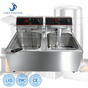 Vente directe d'usine équipement de restauration commerciale professionnel 13L <span class=keywords><strong>friteuse</strong></span> électrique épaissir l'acier inoxydable 3.25KW personnalisé - Product Image 2