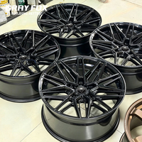 GRAYFOX Jantes Concaves Noires Brillantes Personnalisées 19 20 21 22 Pouces 5x120 5x112 5x114.3 Forgées pour BMW X5 M Audi AMG Porsche Model 3