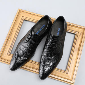 Zapatos de Vestir de Cuero Genuino Personalizables para Hombre, Mocasines Planos Cómodos de Estilo Vintage, con Cordones, Punta Cuadrada, Transpirables - Product Image 4