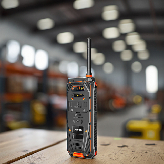 5G Rugged Waterproof Mobile Phone Android with UHF Radio 8000mAh Battery PTT Button IP68 Rated Suitable for Mining Communication