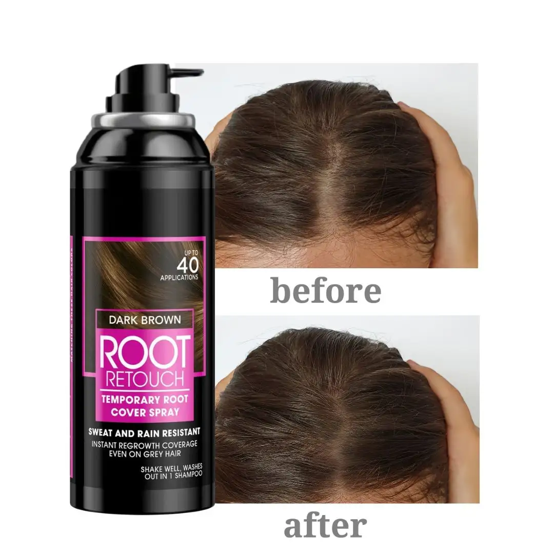 Oem Wholesale Private Label Hair Root-Touch-Up Waterproof Temporary Hair Coloring Spray