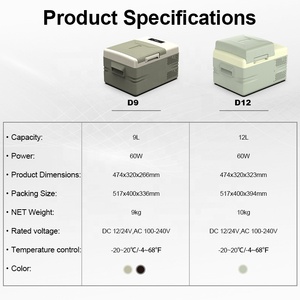 Réfrigérateur portable de camping 12L à zone unique 12V 24V Compresseur DC Congélateur Boîte de refroidissement électrique - Product Image 5