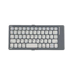 JOMAA Foldable BT Keyboard 58 Keys Pink <b>Wireless</b> keyboard Portable mini keypad for Tablet with Makeup Mirror - Product Image 6