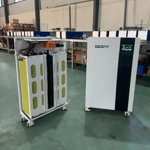 <span class=keywords><strong>GEOFF</strong></span> 51,2 V 48V Montaje en tierra de pared solar Movilidad con ruedas Pantalla táctil de alta capacidad 16kW Sistema de energía solar para uso doméstico - Product Image 1