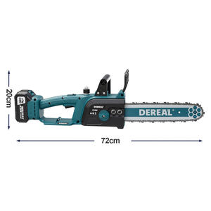 12-inch blauwe snoerloze borstelloze elektrische kettingzaag, 4AH accu, 20V, draagbaar, compact, handzaam, gebruikt voor houtzagen - Product Image 2