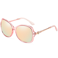 Lunettes de soleil polarisées pour femmes, monture PC, grand carré, classique, styliste, dames, pare-soleil tendance