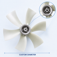 Ventilateurs axiaux à 6 pales en nylon WindRise S14-PAG à angle réglable pour pulvérisateur, moissonneuse, chariot élévateur