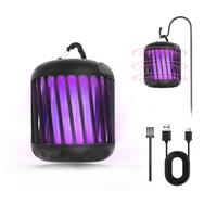 Lampe anti-moustiques électrique UV rechargeable par USB à énergie solaire pour intérieur et extérieur, piège à insectes OEM ODM