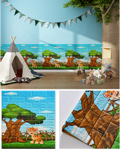 Carta da parati in schiuma PE <span class=keywords><strong>per</strong></span> <span class=keywords><strong>cameretta</strong></span> <span class=keywords><strong>per</strong></span> bambini adesivo da parete in schiuma xpe autoadesiva <span class=keywords><strong>per</strong></span> bambini - Product Image 6