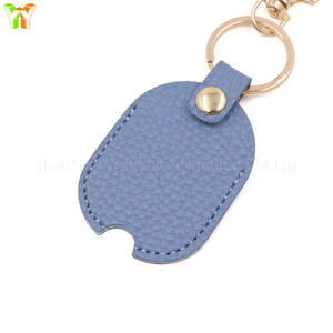 Funda de cuero para llave de coche para hombre y mujer, funda de llavero de cuero <span class=keywords><strong>PU</strong></span> para llave rota, Protector de mando a distancia con bucle para llavero de coche - Product Image 4