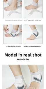 Supporto per Caviglia Unisex, Protezione Sportiva Anti-Entorsione per Basket, Calcio, Corsa con Chiusura a Strappo - Product Image 6