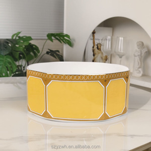 Bol à soupe en céramique et porcelaine résistant à la chaleur, fait main, 9 pouces, décoration pour la maison, cadeau, grande assiette colorée pour la salle à manger - Product Image 4