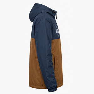 Custom <b>Men</b> Canvas Windbreaker <b>Jacket</b> Breathable Waterproof Sports Running Hiking Winter Outerwear Front Logo All 100% Polyester - Product Image 2