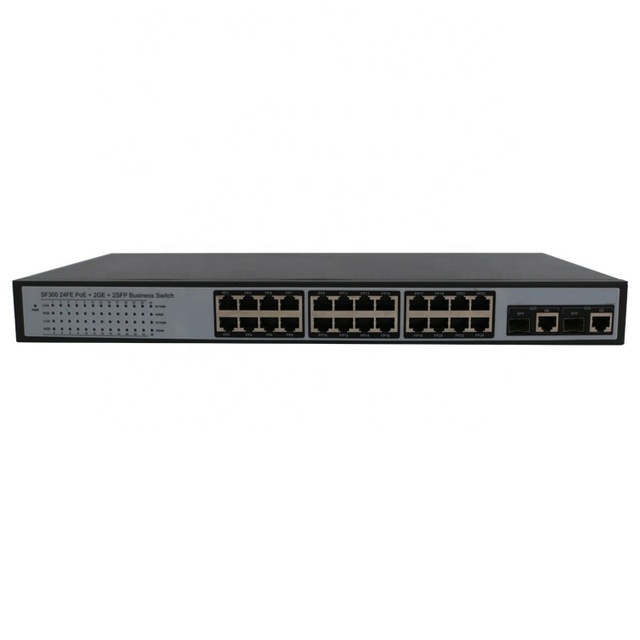 1U Rack 10/100m 24 Port POE Switch Used for Dahua Hikvision CCTV POE Camera