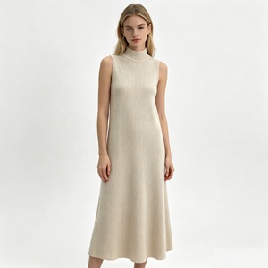 Fabricants de vêtements, vêtements pour femmes grande taille en tricot simple personnalisés, pulls d'hiver, débardeurs décontractés, robes - Product Image 2
