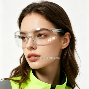 Welta Custom Logo CE EN16321&ANSI Z87.1 Certified Industrial Anti-Fog Dust-proof Clear PC <b>Lens</b> Eye Protection Safety Glasses - Product Image 2