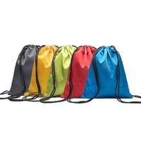 Sac à dos à cordon personnalisé avec logo, écologique, design rayé, doublure en polyester imperméable, sac de sport pour le volley-ball et le golf