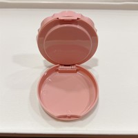Contenitore Vuoto in Plastica per Cosmetici con Specchio e Vassoio per Puff, Scatola da 82mm per Polvere Compatta, Polvere Libera e Cushion